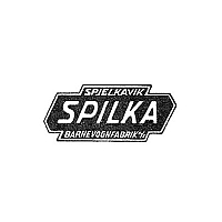 Bilde av logoen til Spilka barnevognfabrikk.